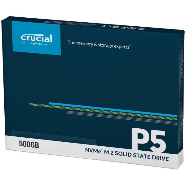 Crucial P5 500GB 3D NAND NVMe Internal SSD, up to 3400MB/s - CT500P5SSD8