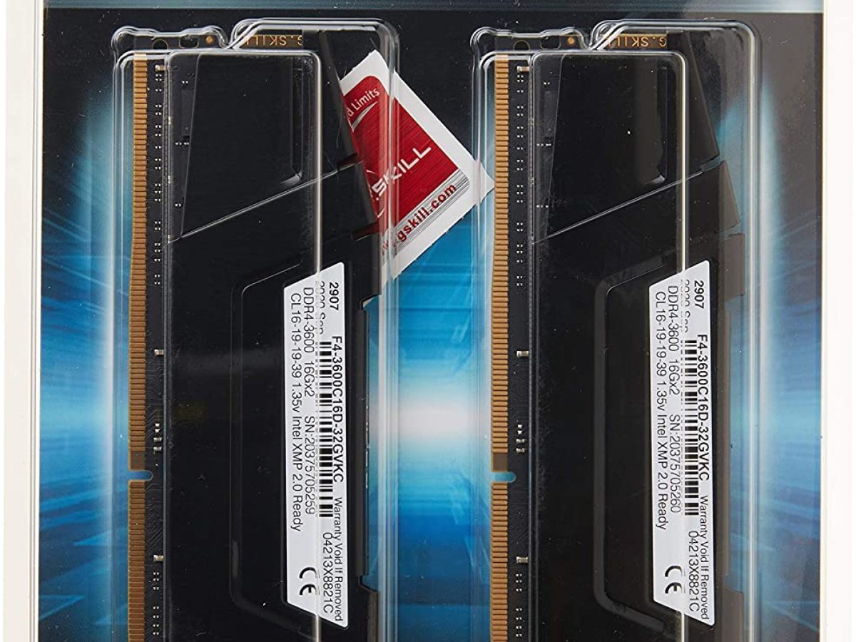 G.SKILL Ripjaws V Series DDR4 3600MHz 32GB(16GBx2) Memory Kit