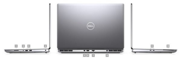 Dell Precision  7560 15.6" Mobile Workstation - Full HD - 1920 x 1080 - Intel Core i7 11th Gen i7-11850H Octa-core (8 Core) 2.50 GHz - 32 GB RAM - 512 GB SSD - Anodized Titan Gray - Image 8